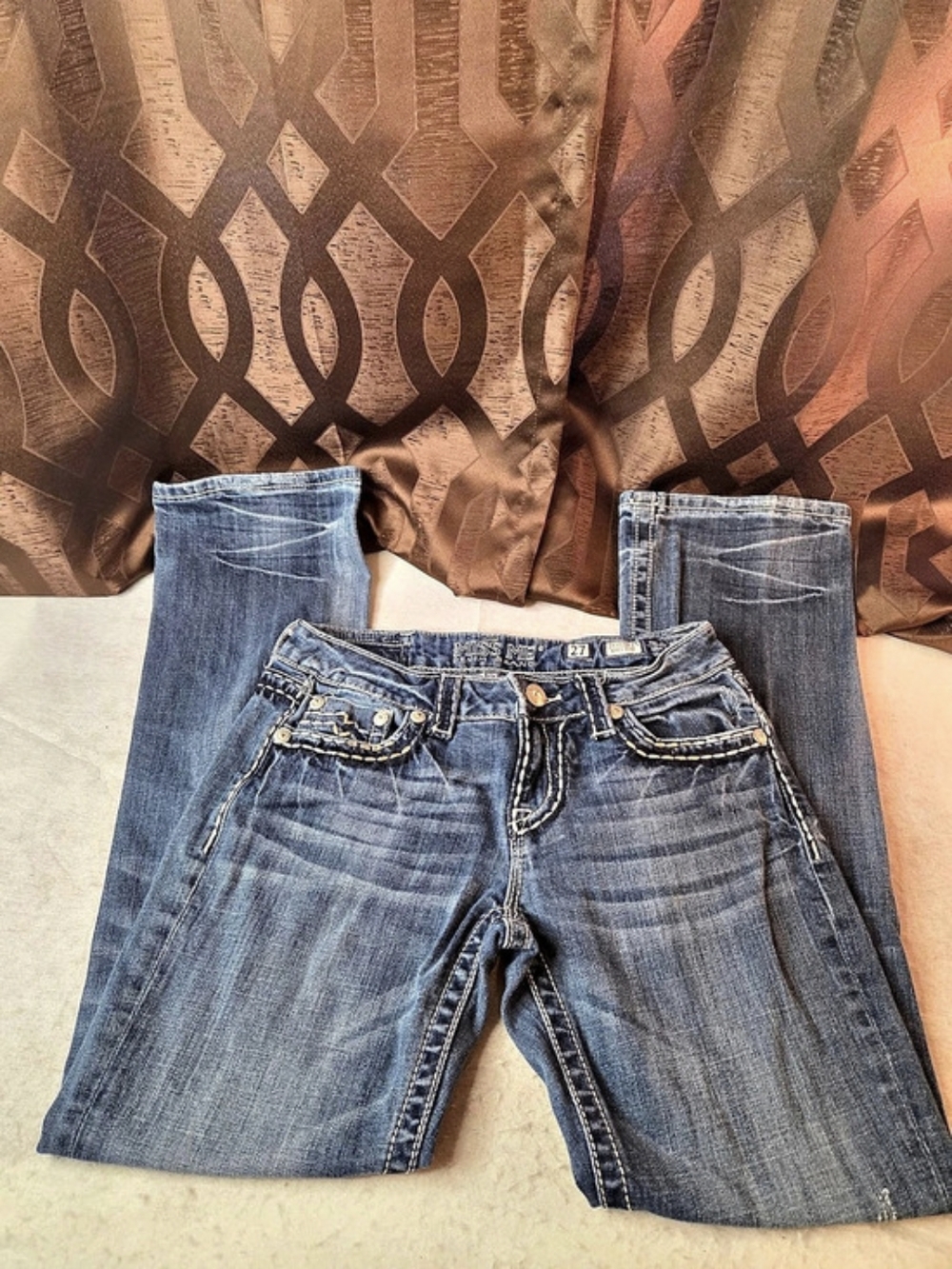 Miss Me Easy Boot Cut Denim Brand Jeans Waist 27 Inseam 31